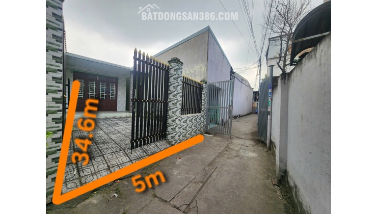 Ngân hàng thanh lý nhà ngang 5m, DT 177.3m2, 2PN 1 bếp, Thuận An, Bình Dương